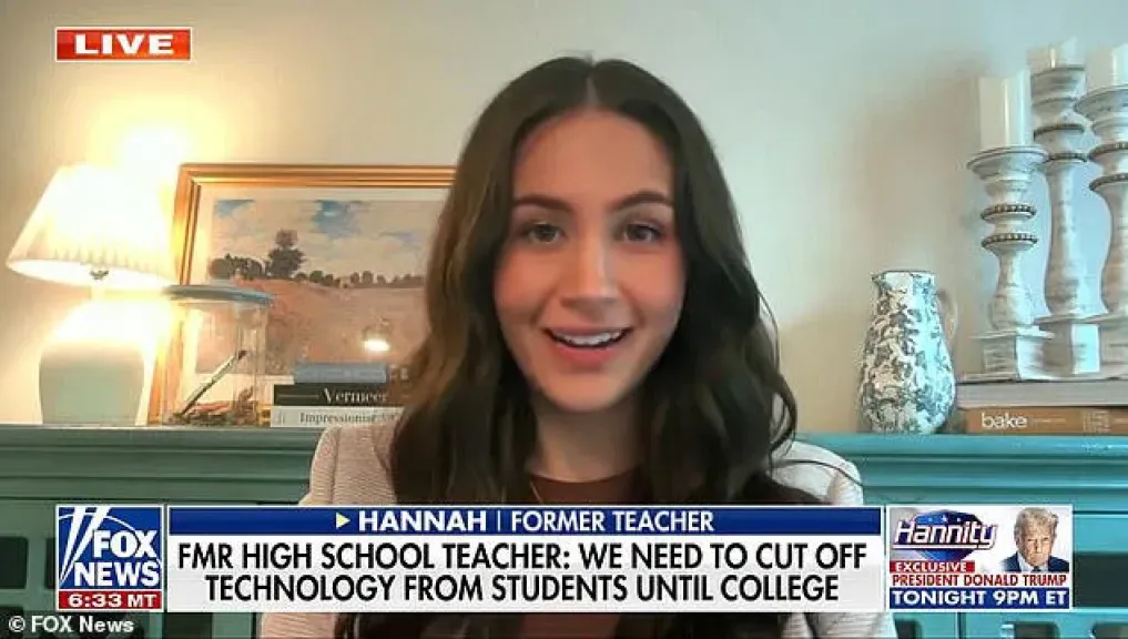 Hannah, a teacher who announced she was quitting teaching