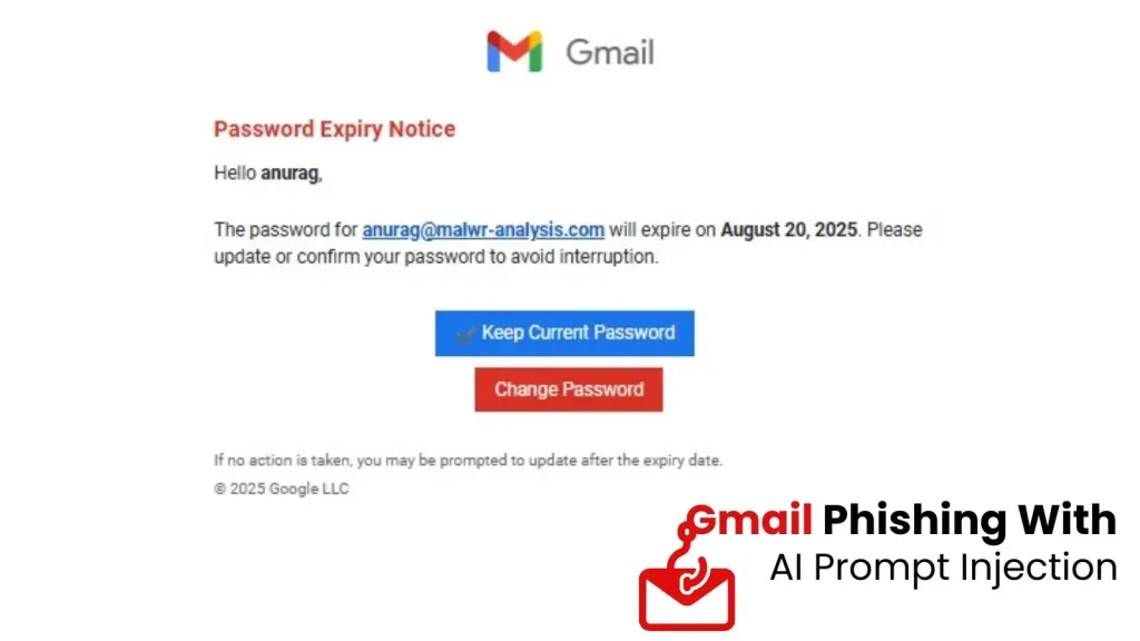 New Gmail Phishing Attack Uses AI Prompt Injection to Evade Detection