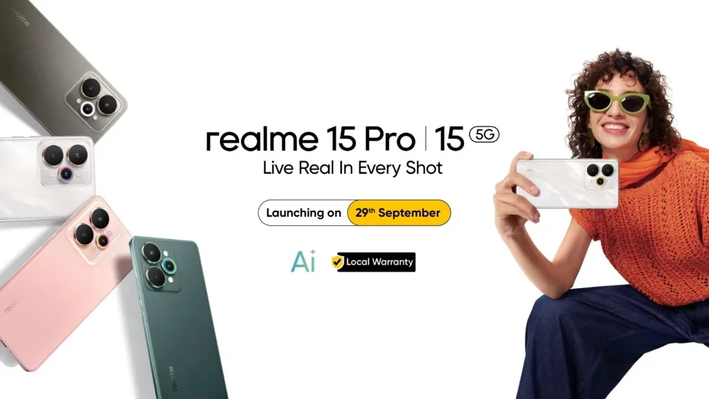 RealmeUnveils realme 15 5G Pro the Best Camera Phone Featuring Sony IMX896 Senso
