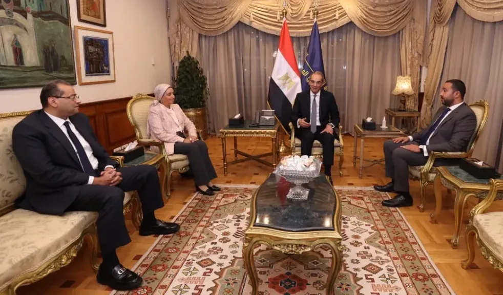 ICT Minister receives the Chairman of the Board of Directors of Telecom Egypt and the new CEO