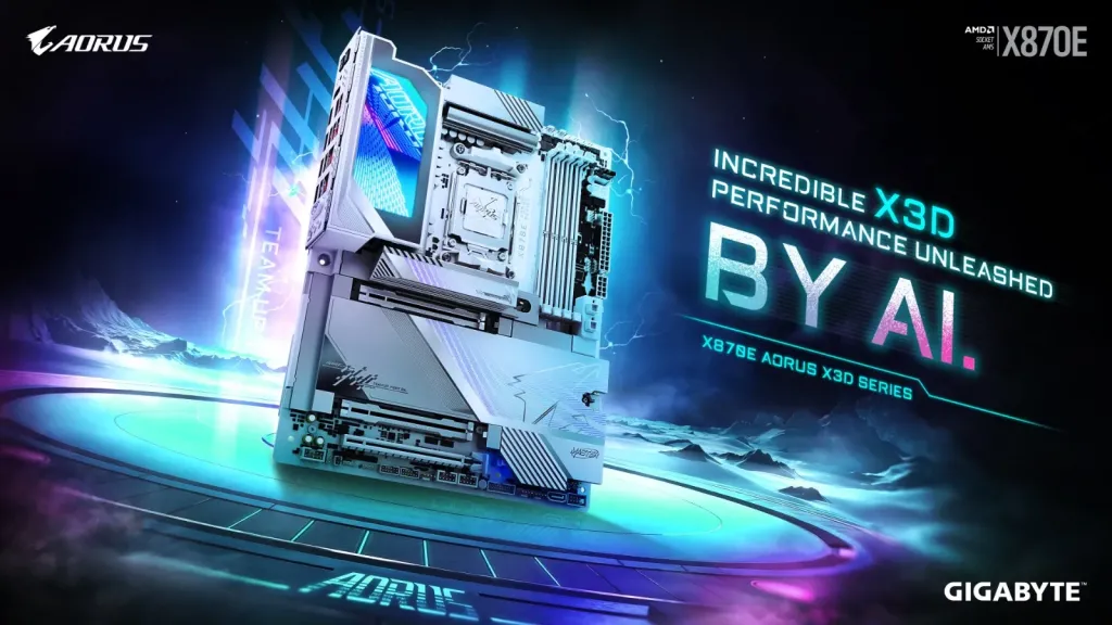 GIGABYTE AI-Powered X870E AORUS X3D Motherboards Redefining Performance and Innovation