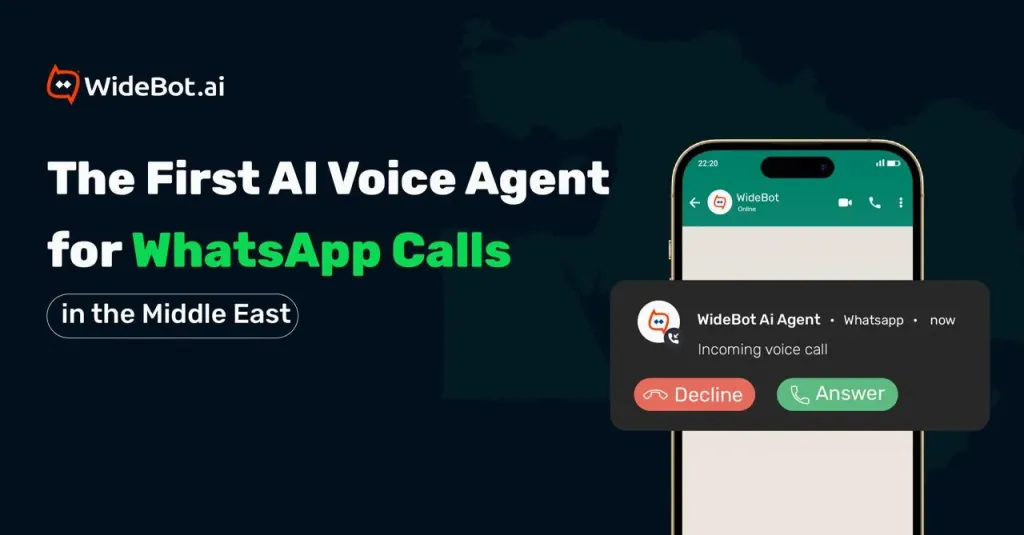 WideBot Launches the First AI Voice Agent for WhatsApp Business Calls in the Middle East